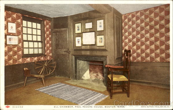 Ell Chamber, Paul Revere house Boston Massachusetts