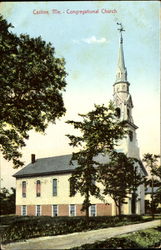 Congregational Church Castine, ME Postcard Postcard