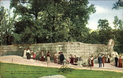 A Portion Of The Bear Dens, New York Zoological Park Postcard