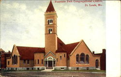 Fountain Park Congregational Church Postcard