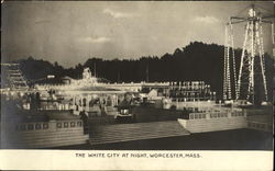 The White City At Night Postcard