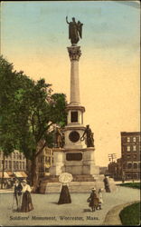 Soldiers Monument Postcard