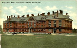 Worcester Academy, Dexter Hall Massachusetts Postcard Postcard