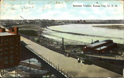 Interstate Viaduct Kansas City, MO Postcard Postcard