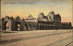 Santa Fe Station San Bernardino, CA Postcard Postcard