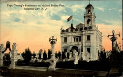 Capt. Young's Residence, Million Dollar Pier Postcard