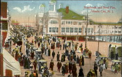Boardwalk And Steel Pier Postcard