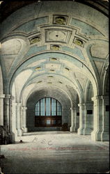 New Post Office Main Corridor Postcard