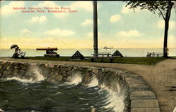 Spanish Cannon, Seaside Park Bridgeport, CT Postcard Postcard