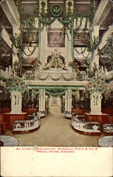 An Interior Decoration Marshall Field & Co.'s Retail Store Chicago, IL Postcard Postcard