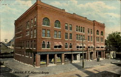 Masonic Temple Laconia, NH Postcard Postcard