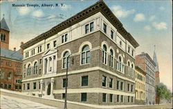 Masonic Temple Albany, NY Postcard Postcard