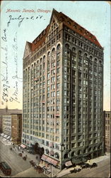 Masonic Temple Chicago, IL Postcard Postcard