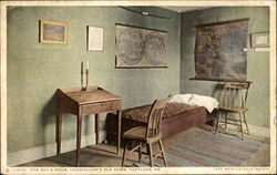 The Boy's Room, Longfellow's Old Home Postcard