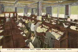 Actual Business Practice Dept.,, Morse Business College Postcard
