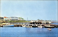 Looking Across Old Harbor Block Island, RI Postcard Postcard