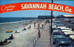 Greetings From Savannah Beach Georgia Postcard Postcard