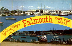 Greetings From Falmouth Postcard