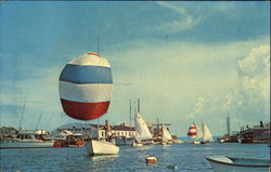 Balloon Jibs On Yachts, Harwichport Postcard