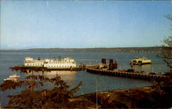 Columbia Beach Ferry Landing Clinton, WA Ferries Postcard Postcard