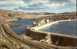 Rock Island Dam Wenatchee, WA Postcard Postcard