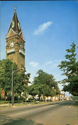 Court House And Main Street Postcard