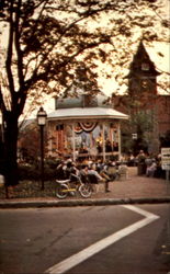 Summer Band Concert On Band Stand, Public Square Postcard