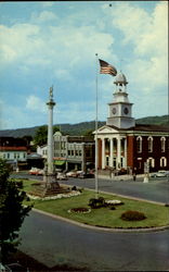 Mifflin County Court House And Monument Square Postcard