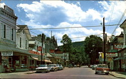 Street Scene In Tionesta Pennsylvania Postcard Postcard