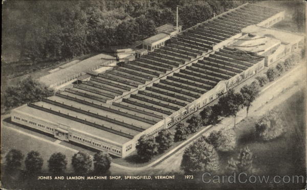 Jones And Lamson Machine Shop Springfield Vermont
