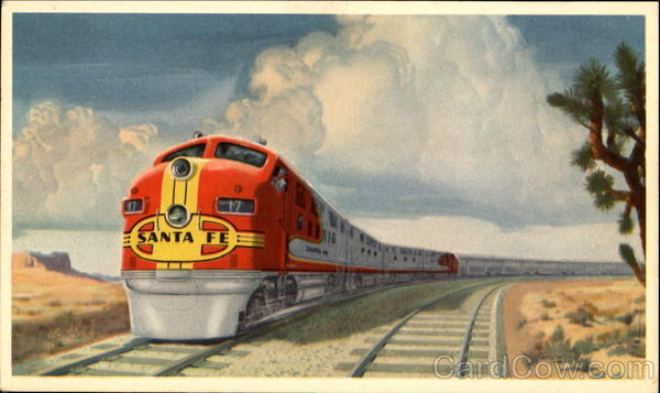 The Famous Santa Fe Streamlined Fleet Trains, Railroad