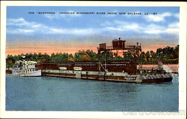 The Mastodon Crossing Mississippi River New Orleans Louisiana