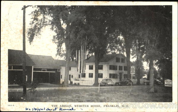 The Abigail Webster House Franklin New Hampshire