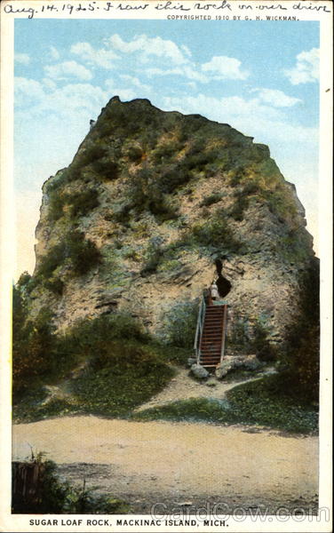 Sugar Loaf Rock Mackinac Island Michigan