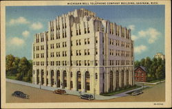 Michigan Bell Telephone Company Building Saginaw, MI Postcard Postcard