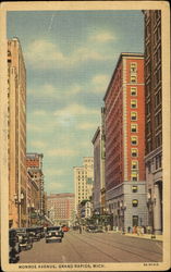Monroe Avenue Grand Rapids, MI Postcard Postcard