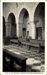 Choir Of The Monastery Church Postcard