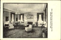 Doctors Hospital Main Lounge, East End Avenue, 87th Street Postcard