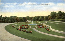Rose Garden In Beautiful Cameron Park Postcard