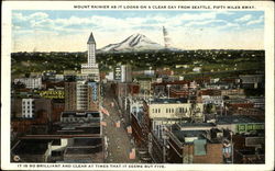 Mount Rainier As It Looks On A Clear Day Postcard