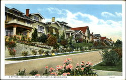 A Typical Residential Street Postcard