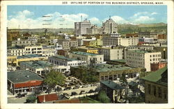 Skyline Of Portion Of The Business District Postcard