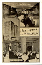 Hotel Seymour, 50 West 45th St. Off Fifth Ave New York, NY Postcard Postcard