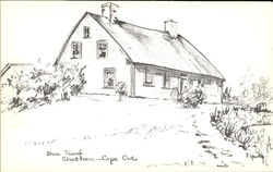 Bow Roof Chatham Cape Cod, MA Postcard Postcard