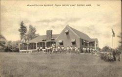 Administration Building, Clara Barton Camp Oxford, MA Postcard Postcard