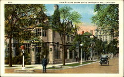 View At Lake Shore Drive And North Ave Chicago, IL Postcard Postcard