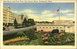 Bath House And Front View Postcard
