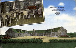 Shamrock Court, U. S. Hwy. 66 Postcard