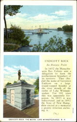 Endicott Rock Postcard