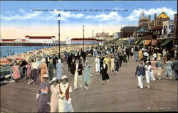 Strolling On The Boardwalk Postcard